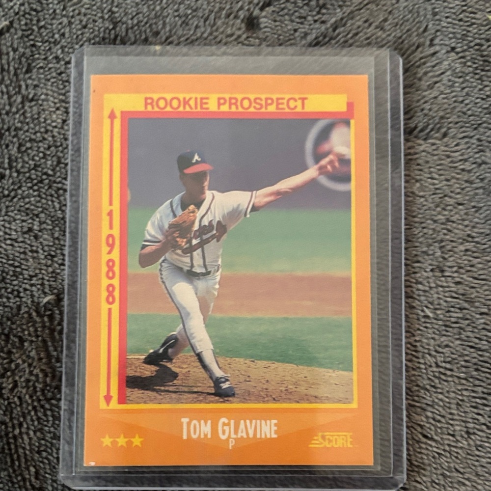 Tom Glavine Rookie Prospect Baseball Card